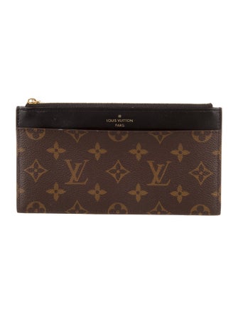 Louis Vuitton LV Monogram Coated Canvas Slim Purse