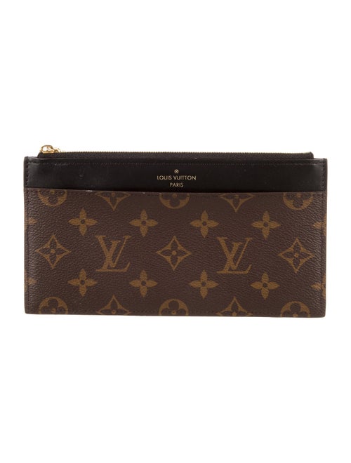 Louis Vuitton LV Monogram Coated Canvas Slim Purse