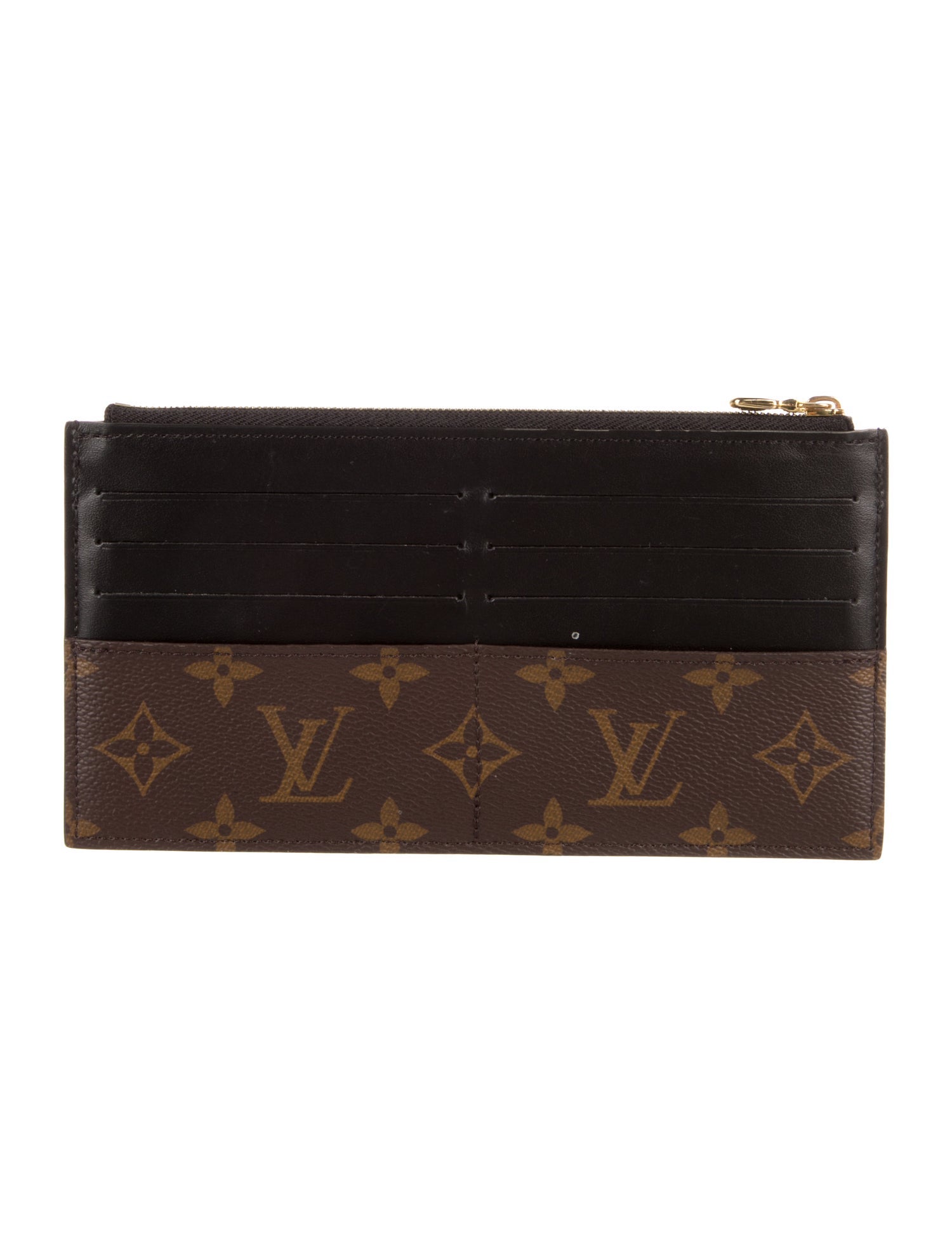 Louis Vuitton LV Monogram Coated Canvas Slim Purse