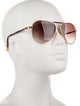 Louis Vuitton 2012 Damier Ebene Conspiration Pilote Sunglasses Sunglasses