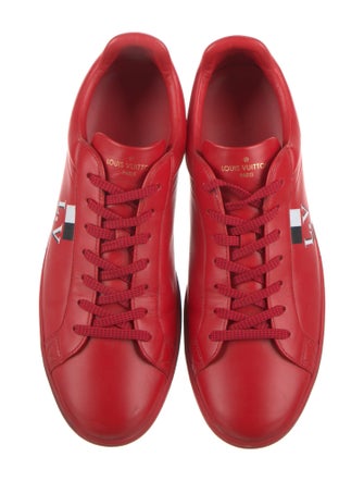 Louis Vuitton Signature Logo Leather Sneakers