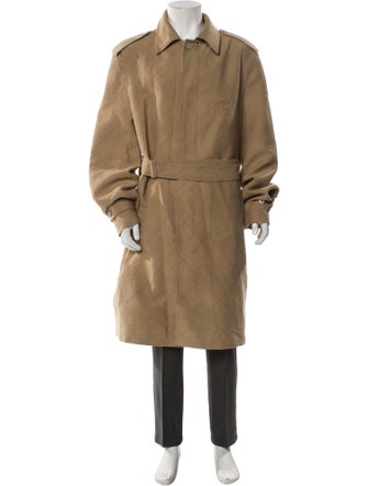 Louis Vuitton 2025 Damier Monogram Logo Trench Coat