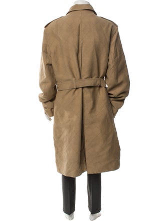 Louis Vuitton 2025 Damier Monogram Logo Trench Coat
