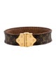 Louis Vuitton Leather Nano Monogram Wrap Bracelet