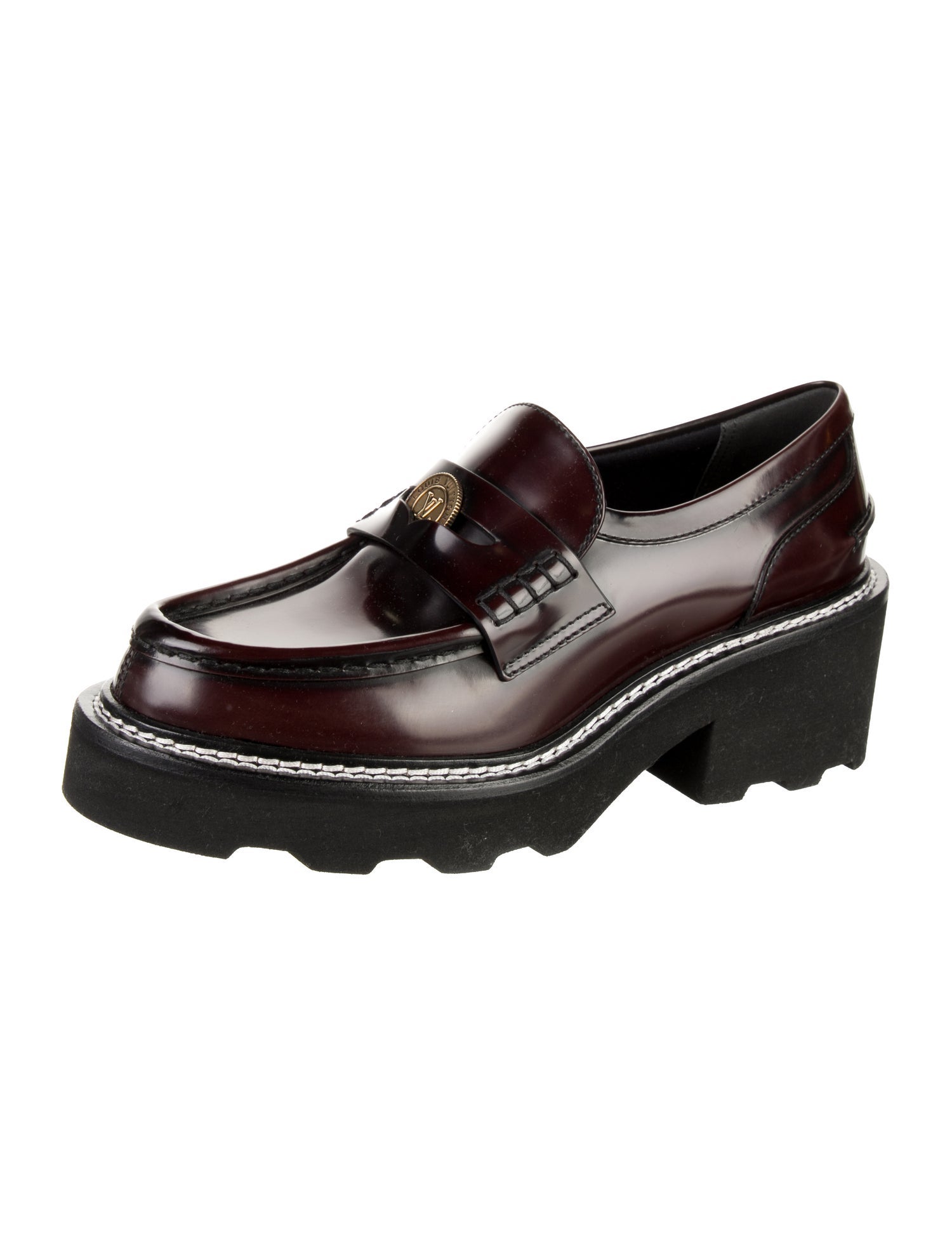 Louis Vuitton LV Monogram Patent Leather Oxfords