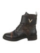 Louis Vuitton LV Monogram Leather Combat Boots