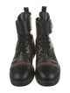 Louis Vuitton LV Monogram Leather Combat Boots
