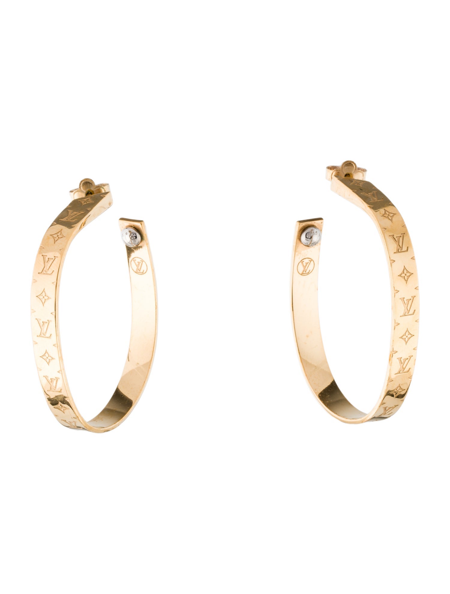Louis Vuitton Nanogram Hoop Earrings