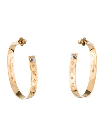 Louis Vuitton Nanogram Hoop Earrings