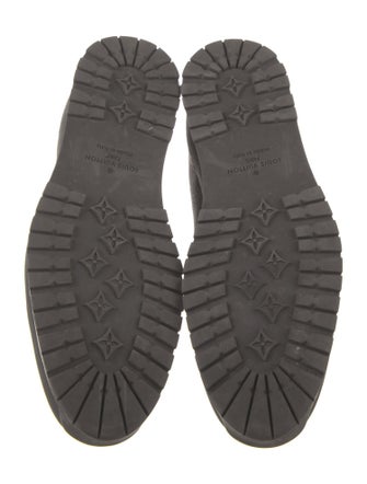 Louis Vuitton Damier Ebene Pattern Leather Sneakers