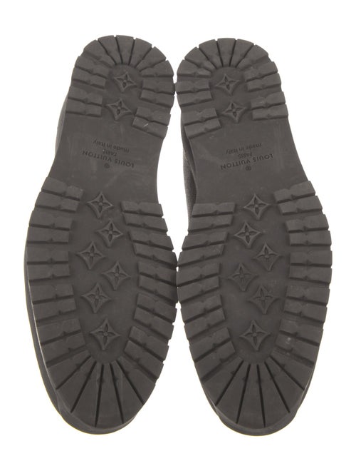 Louis Vuitton Damier Ebene Pattern Leather Sneakers