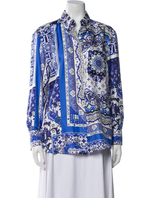 Louis Vuitton 2023 Silk Button-Up Top