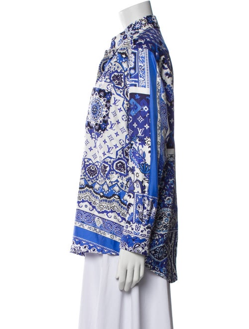 Louis Vuitton 2023 Silk Button-Up Top
