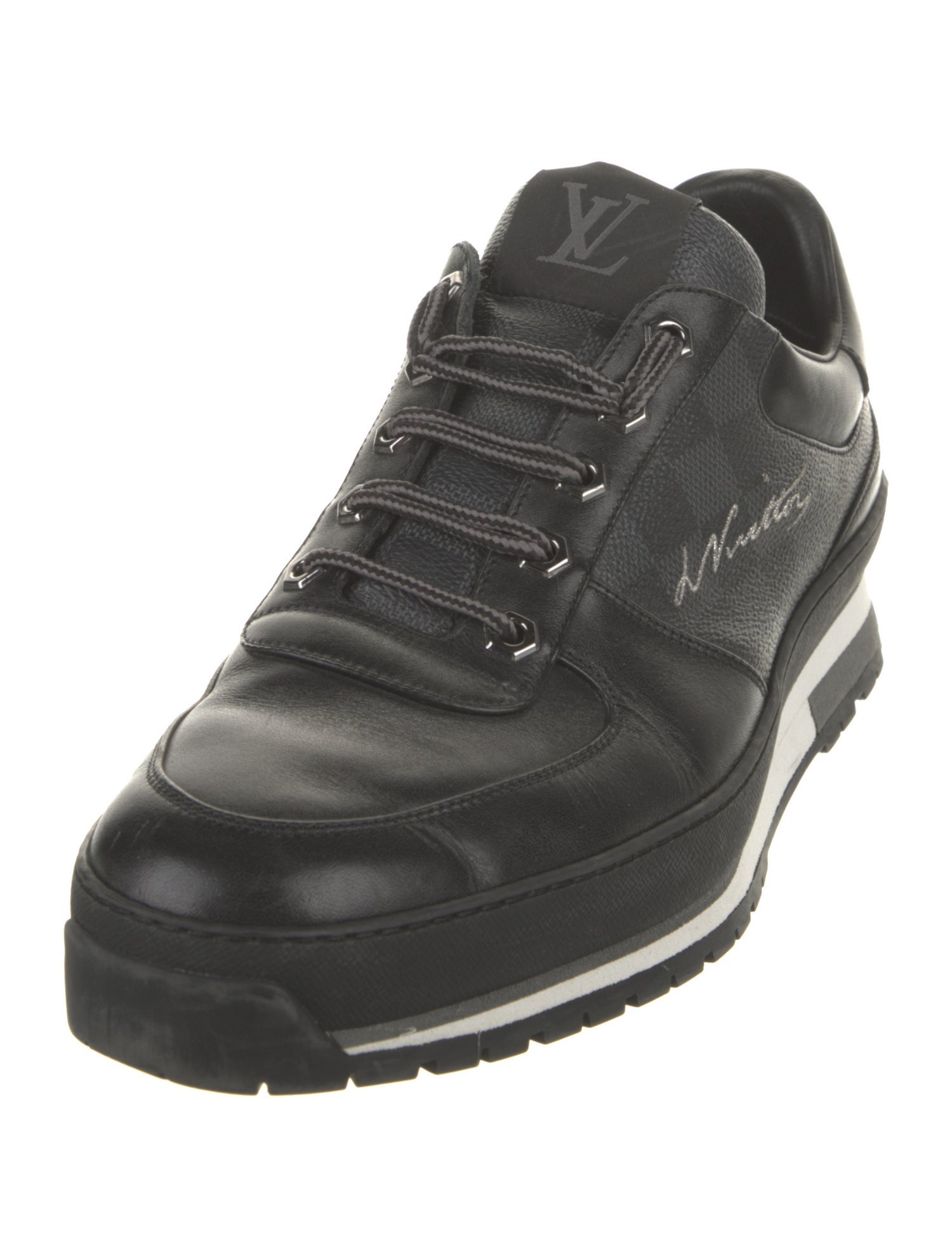 Louis Vuitton Damier Graphite Pattern Leather Sneakers