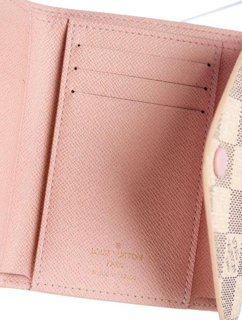 Louis Vuitton Damier Azur Pattern Coated Canvas Victorine Wallet