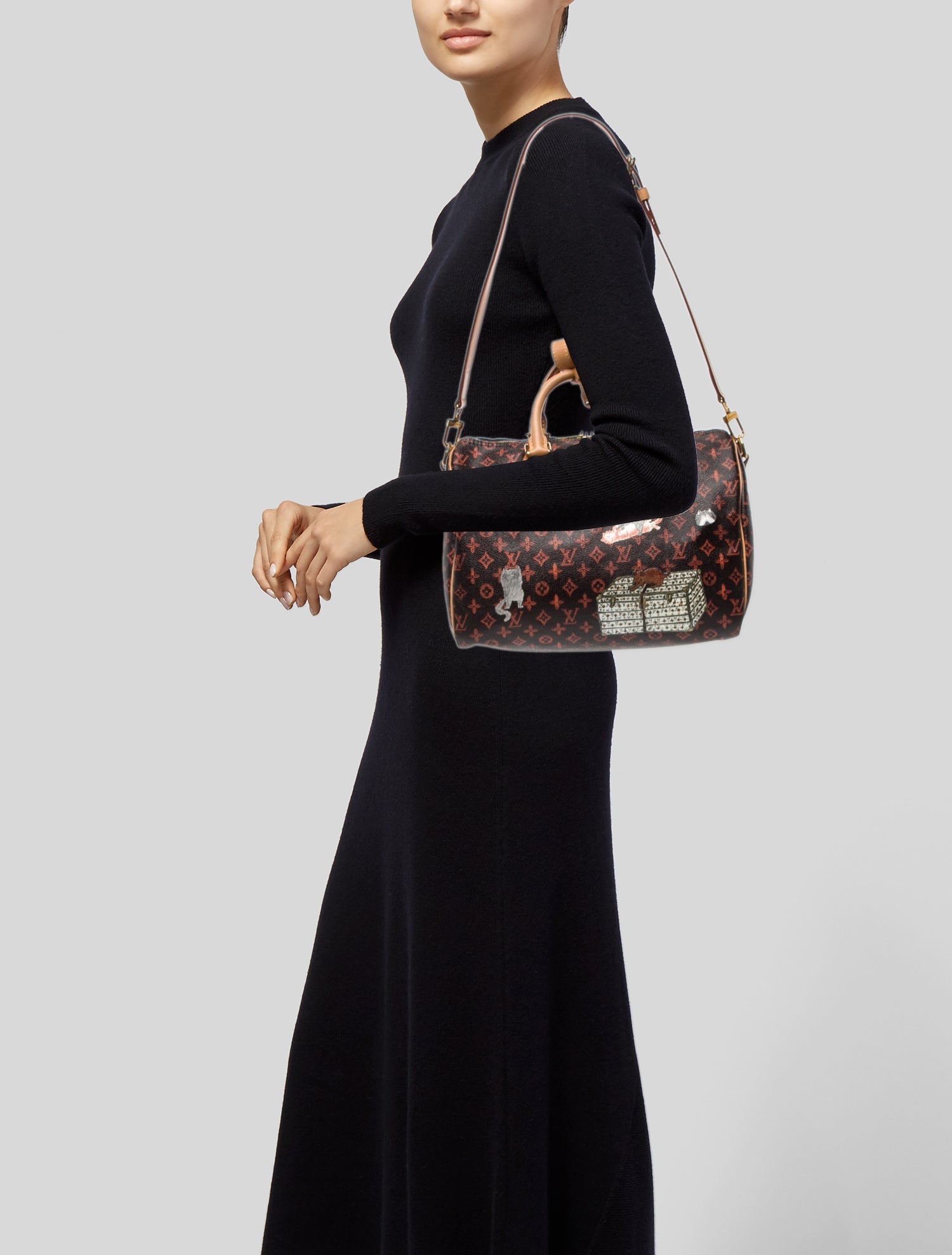 Louis Vuitton Catogram Speedy Bandouliere 30