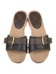 Louis Vuitton Monogram Pattern Leather Slides