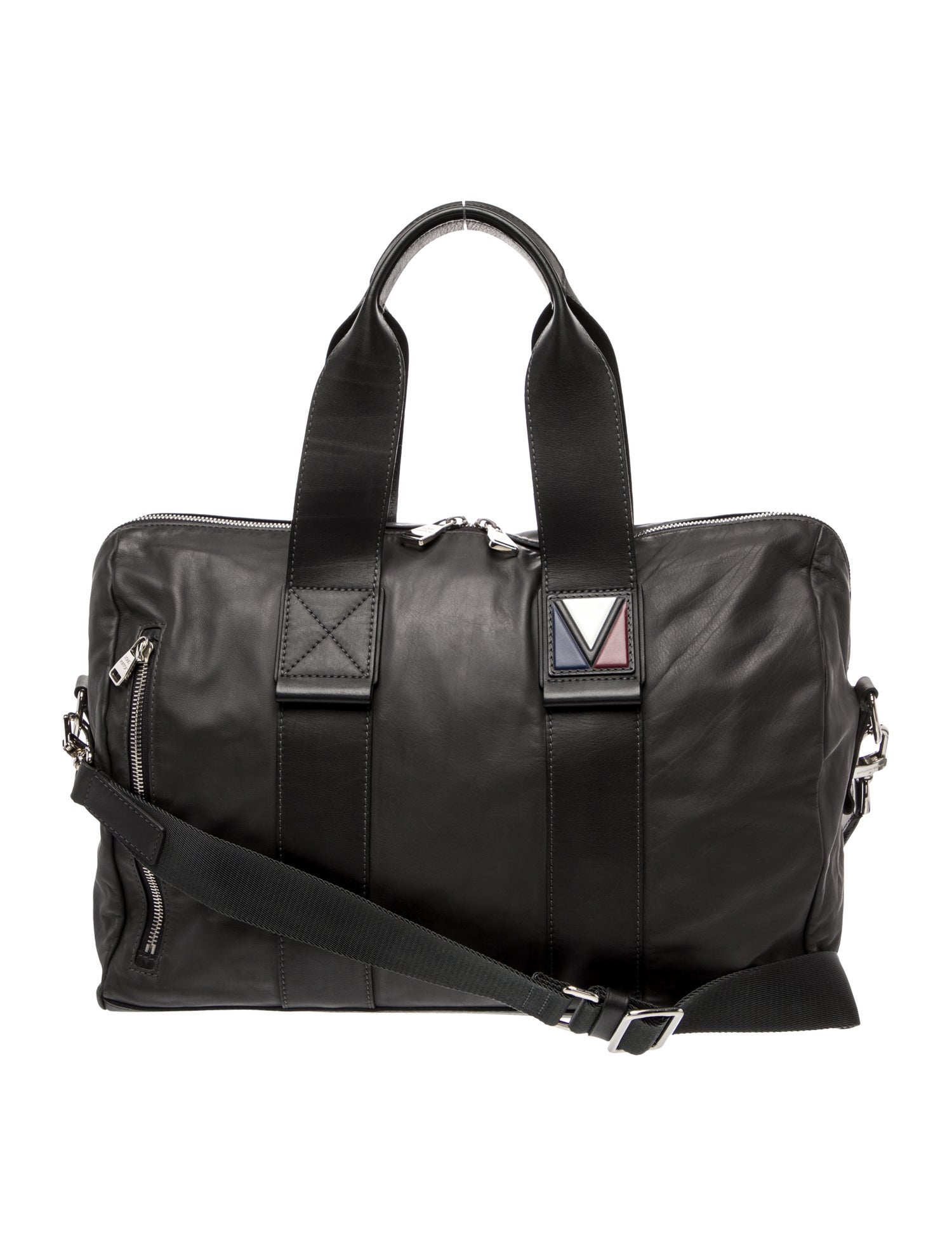 Louis Vuitton Leather Weekender Bag