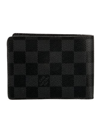 Louis Vuitton 2017 Damier Graphite Pattern Multiple Wallet