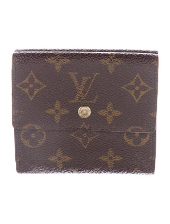 Louis Vuitton LV Monogram Coated Canvas Elise Wallet