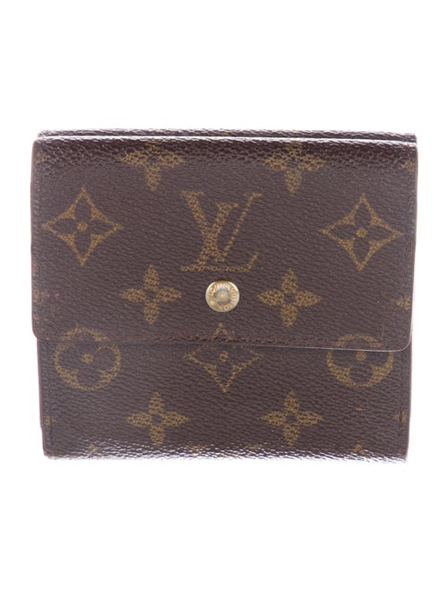 Louis Vuitton LV Monogram Coated Canvas Elise Wallet