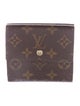 Louis Vuitton LV Monogram Coated Canvas Elise Wallet
