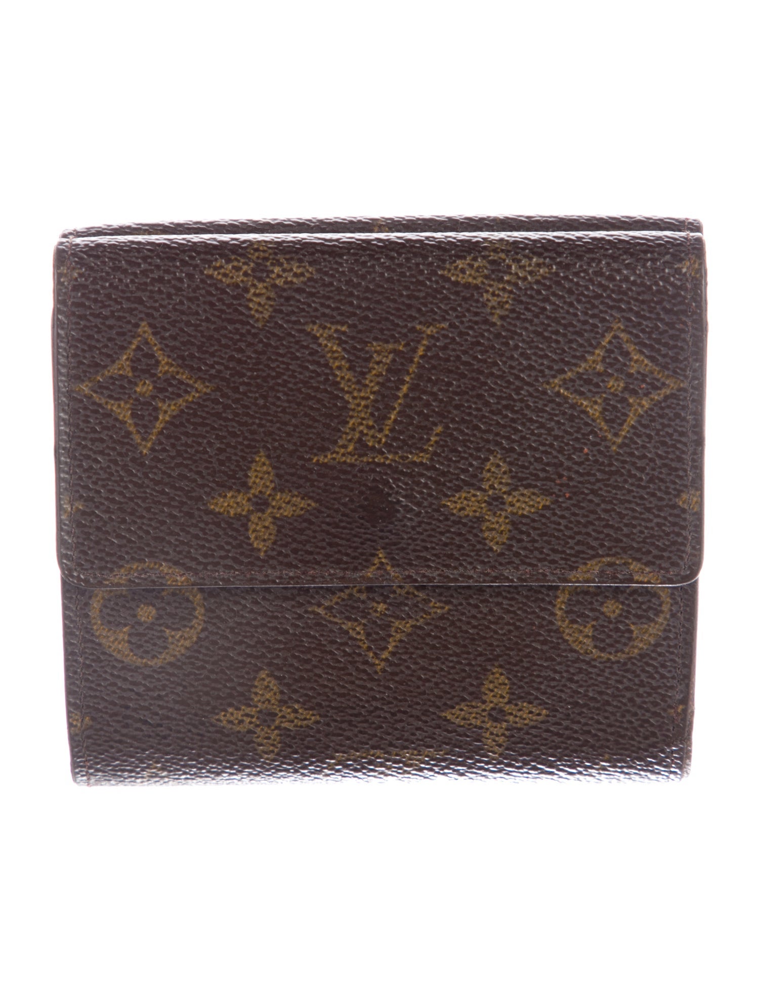 Louis Vuitton LV Monogram Coated Canvas Elise Wallet