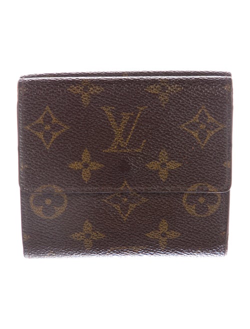 Louis Vuitton LV Monogram Coated Canvas Elise Wallet