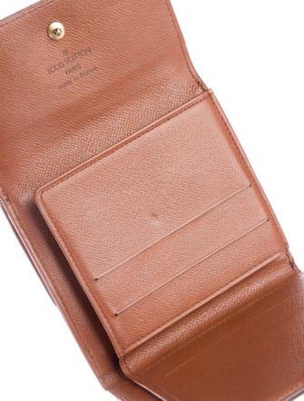 Louis Vuitton LV Monogram Coated Canvas Elise Wallet