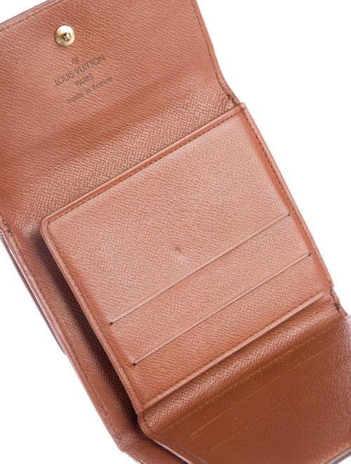 Louis Vuitton LV Monogram Coated Canvas Elise Wallet