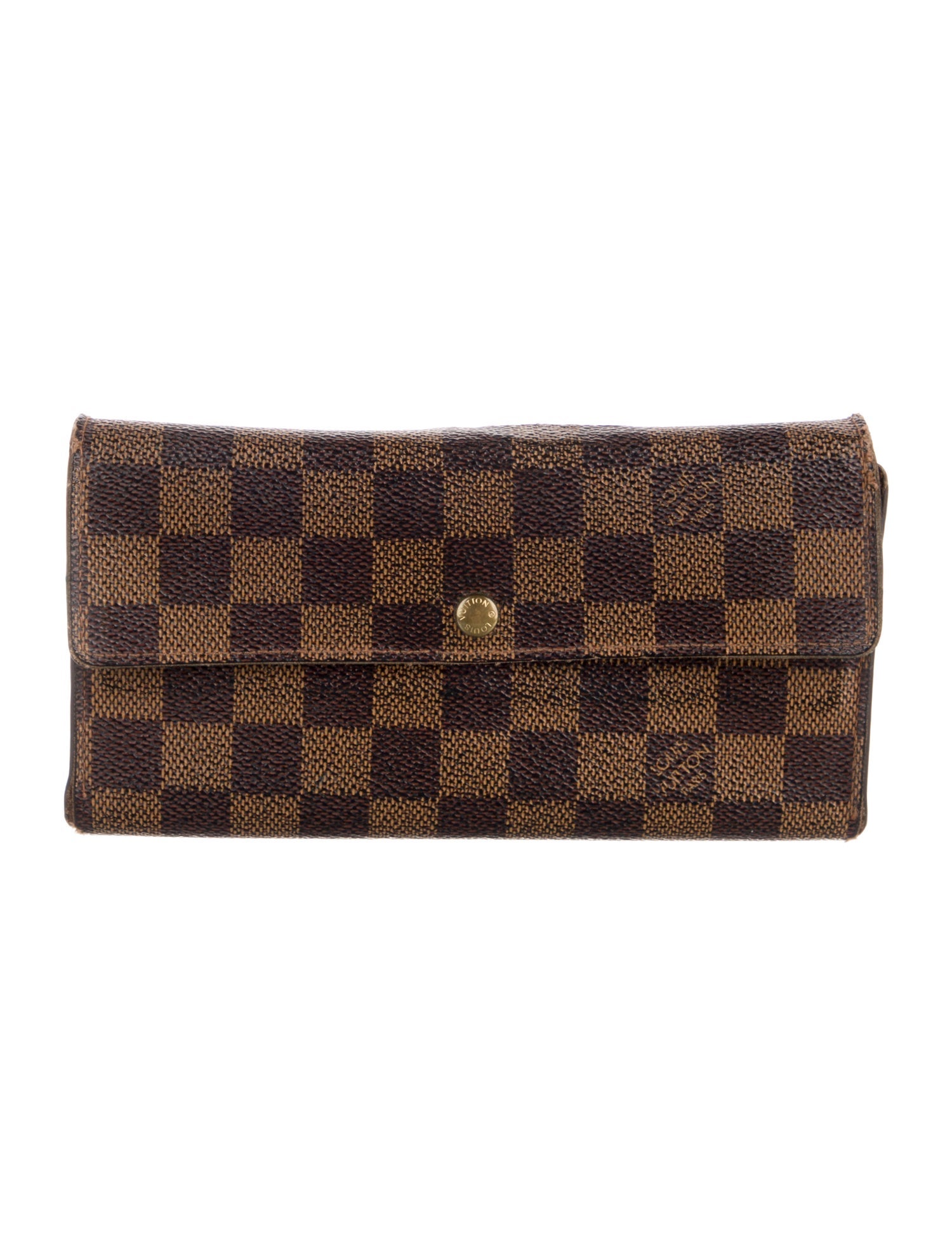 Louis Vuitton Damier Ebene Pattern Sarah Wallet