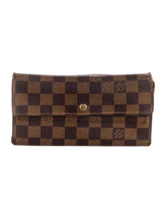 Louis Vuitton Damier Ebene Pattern Sarah Wallet