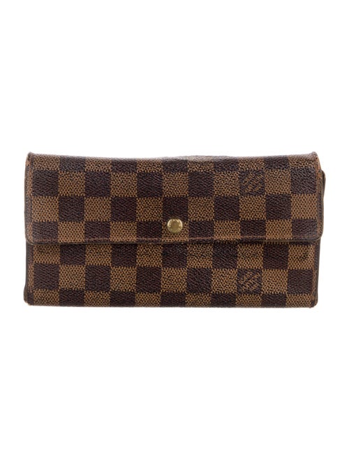 Louis Vuitton Damier Ebene Pattern Sarah Wallet