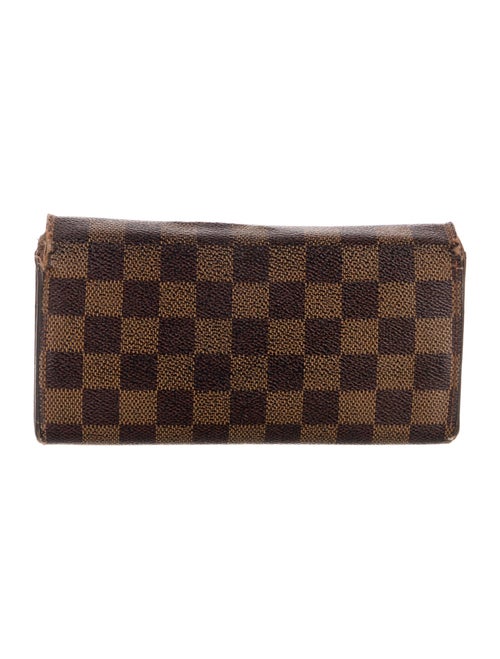Louis Vuitton Damier Ebene Pattern Sarah Wallet