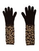 Louis Vuitton x Stephen Sprouse Cashmere-Blend Leopard Gloves