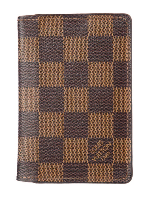 Louis Vuitton Damier Ebene Pattern Coated Canvas Pocket Organizer