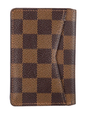 Louis Vuitton Damier Ebene Pattern Coated Canvas Pocket Organizer
