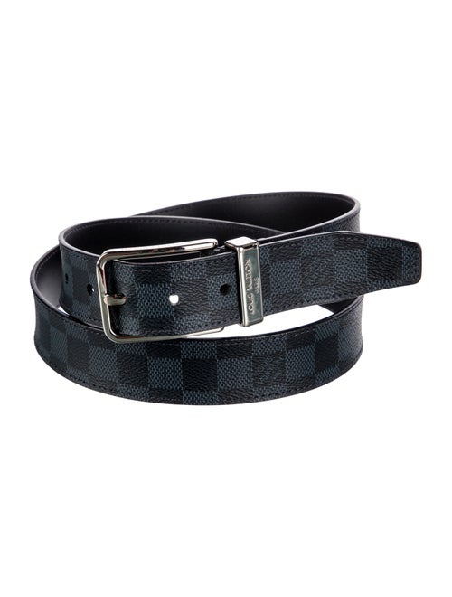Louis Vuitton 2015 Damier Graphite Pattern Belt