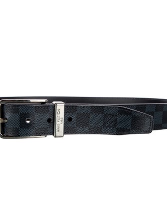 Louis Vuitton 2015 Damier Graphite Pattern Belt