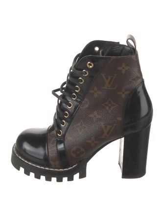 Louis Vuitton LV Monogram Lace-Up Boots