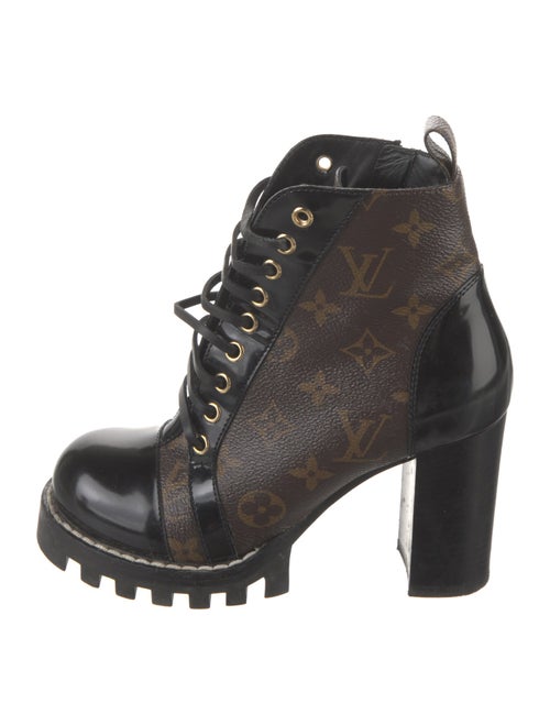 Louis Vuitton LV Monogram Lace-Up Boots