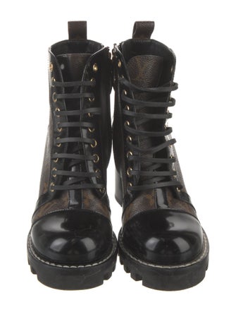 Louis Vuitton LV Monogram Lace-Up Boots