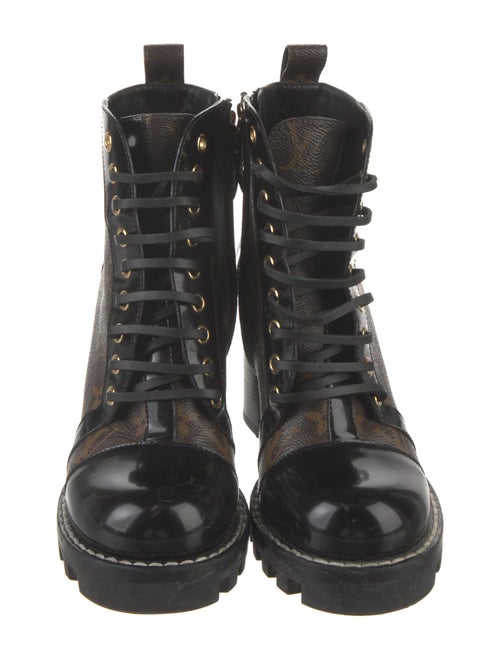 Louis Vuitton LV Monogram Lace-Up Boots