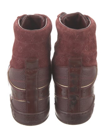 Louis Vuitton LV Monogram Leather Wedge Sneakers