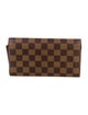 Louis Vuitton 2003 Damier Ebene Pattern Sarah Wallet