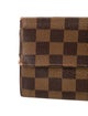 Louis Vuitton 2003 Damier Ebene Pattern Sarah Wallet