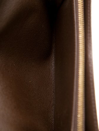 Louis Vuitton 2003 Damier Ebene Pattern Sarah Wallet