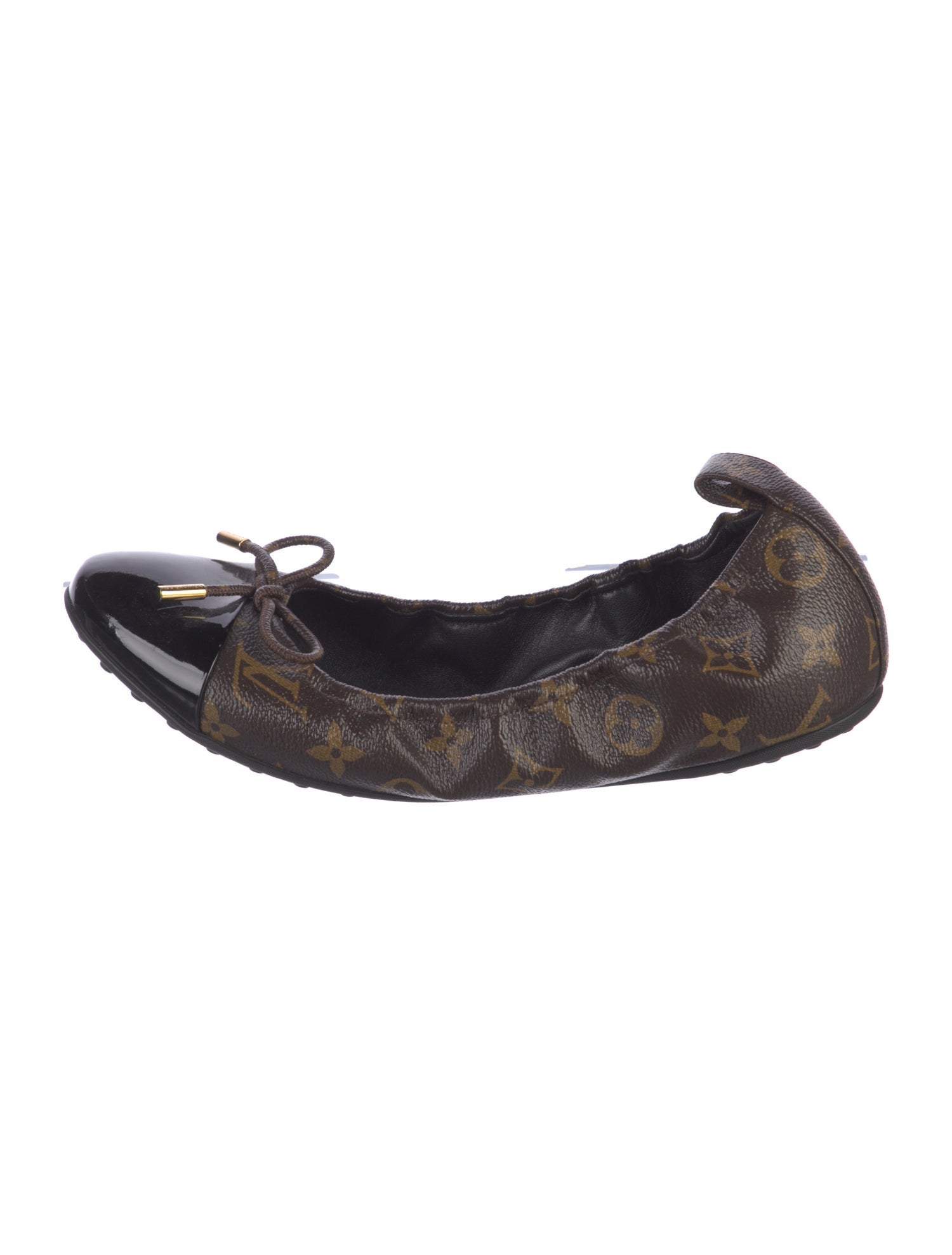 Louis Vuitton LV Monogram Bow Accents Ballet Flats