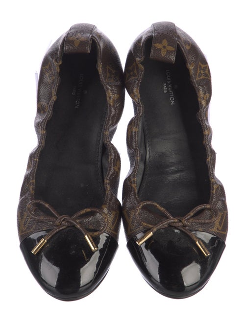 Louis Vuitton LV Monogram Bow Accents Ballet Flats