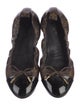 Louis Vuitton LV Monogram Bow Accents Ballet Flats